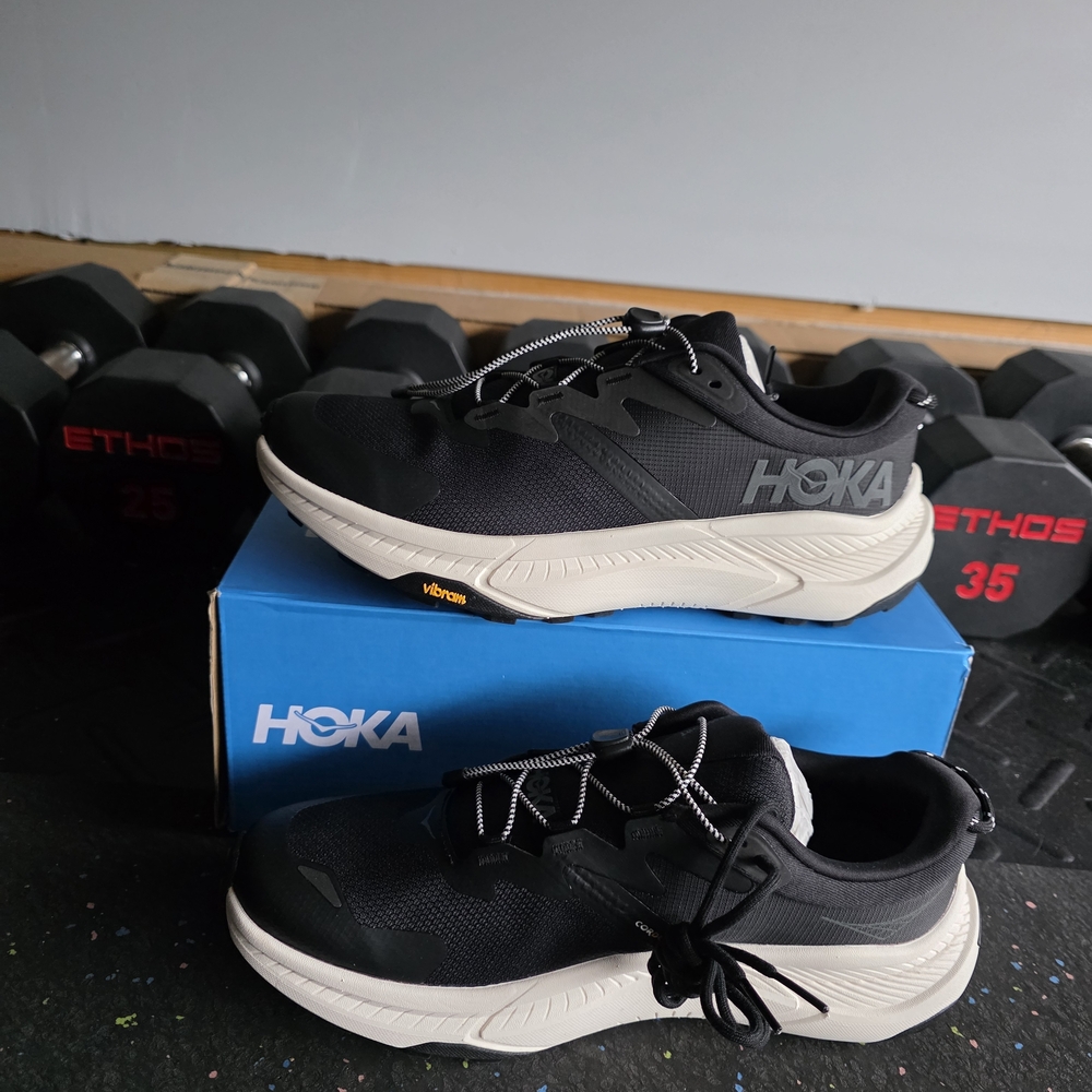 NEW Hoka Men's Transport Black Running Shoes - Picture 2 of 9